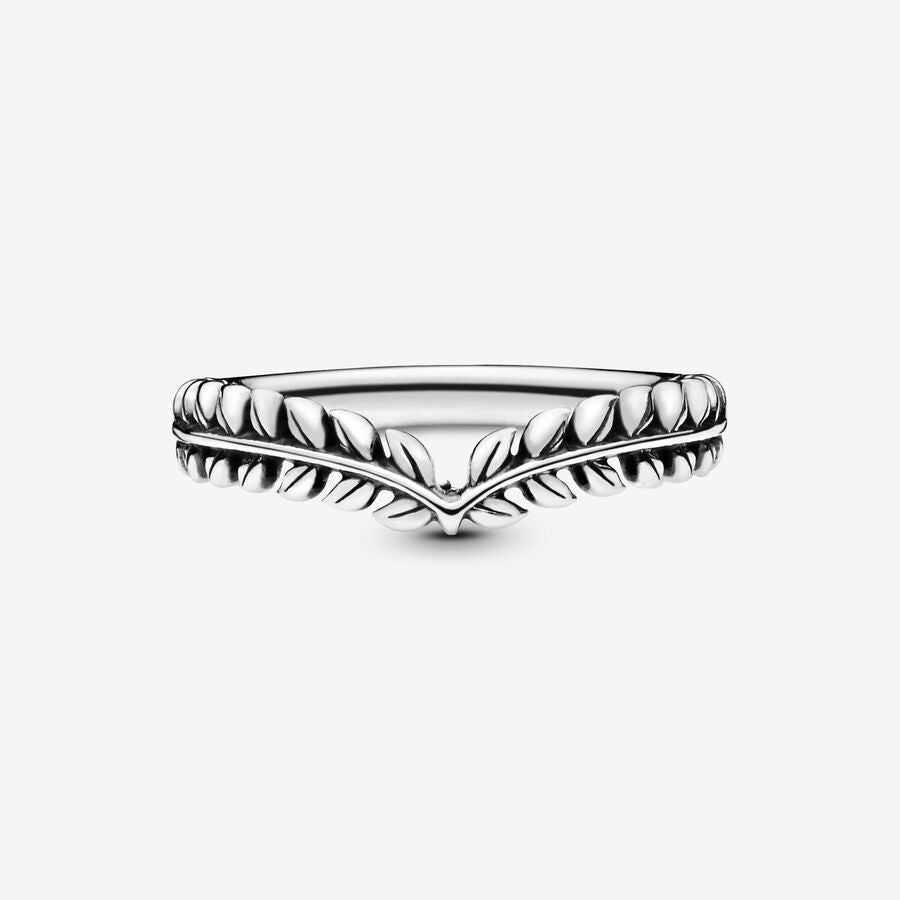 Anel Wishbone Grãos de Trigo