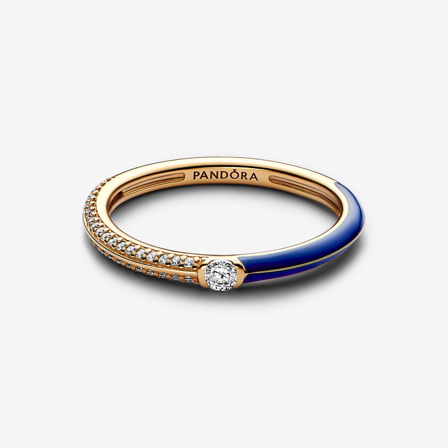 Anel Pavé Azul Pandora ME